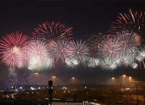 禄丰县焰火晚会